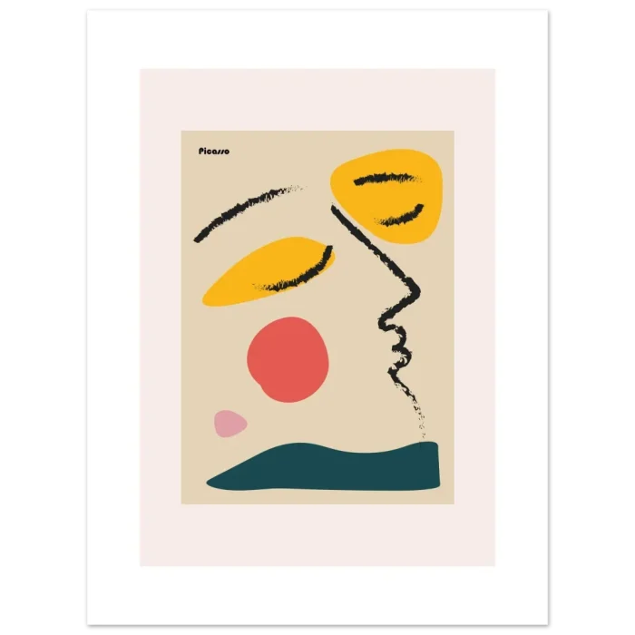 Abstract Picasso Art Poster – Premium Matte Finish in Your Choice of Sizes - Image 3