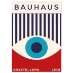 Bauhaus Exhibition 1919 Eye Design Premium Matte Paper Poster – Bold Geometric Art Print