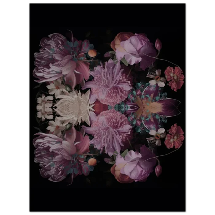 Dark Romance Floral Arrangement - 40 x 50 Premium Matte Paper Poster in various sizes - Image 6
