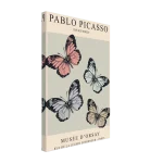 Picasso's The Butterfly – Elegant Pastel Butterfly Art Print | Modern Museum Wall Decor