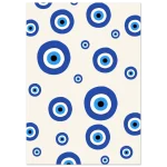 Vibrant Blue Evil Eye Charm Classic Semi-Glossy Paper Poster - Embrace Protection & Style