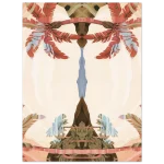 Abstract Oasis | Warm Hues Palm Tree Reflections - Premium Matte Paper Poster - Image 6