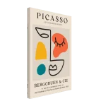 Abstract Picasso-Inspired Face Canvas Print – Vibrant Modern Art for Your Walls