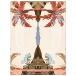 Abstract Oasis | Warm Hues Palm Tree Reflections - Premium Matte Paper Poster - Image 4