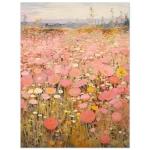 Dreamy Pink Poppy Field - Impressionist Art Print Poster on Premium Matte Paper, in your choice of six sizes - Image 3