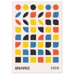 Bauhaus 1919 Geometric Abstract Poster – Premium Matte Paper Wall Art in Multiple Sizes