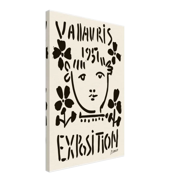 Picasso Vallauris 1957 Exhibition Poster – Vintage Art Canvas Print - Image 2