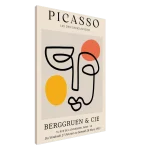 Minimalist Picasso Exhibition Poster - Abstract Faces Modern Art Canvas Print - Image 3