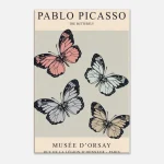 Picasso's The Butterfly – Elegant Pastel Butterfly Art Print | Modern Museum Wall Decor - Image 6