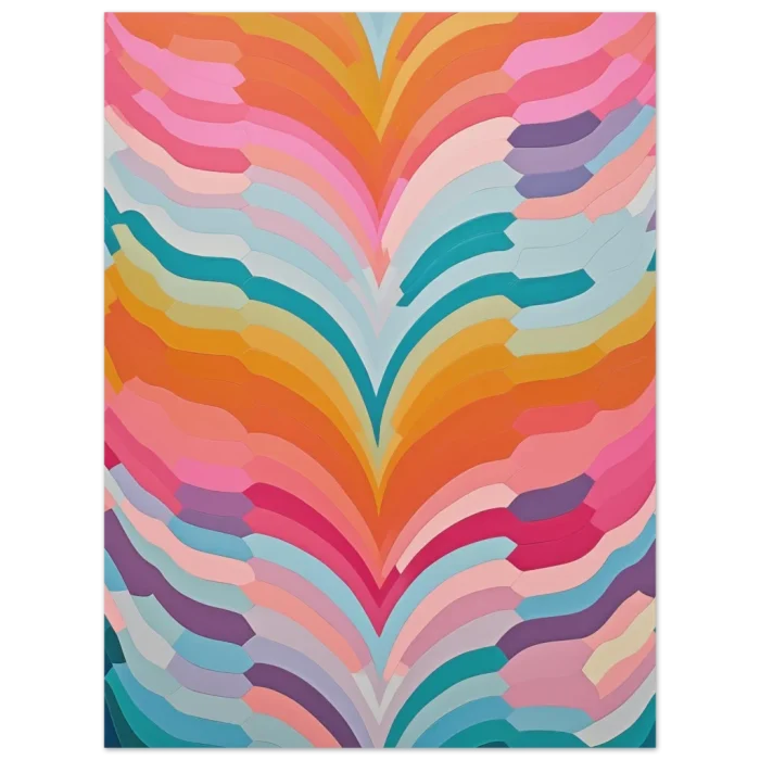 Abstract Swirls - Premium Matte Paper Poster: Vibrant Geometric Wall Art in Your Chosen Size - Image 2