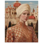 Exotic Eastern Princess Art Print – Premium Matte Paper Poster