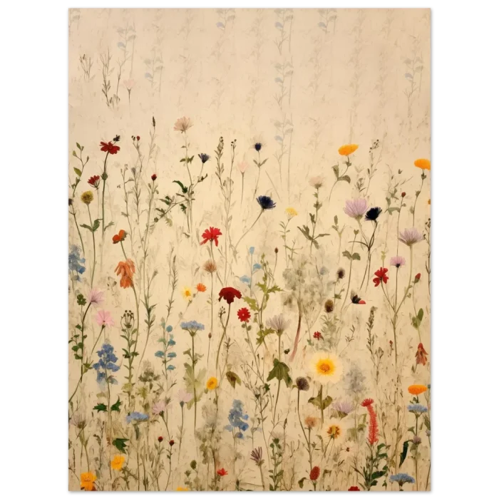 Wildflower Meadow Impression - Premium Matte Paper Poster - Image 3