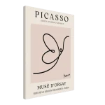 Minimalist Picasso Animal Line Art Poster – Beige & Black Modern Wall Art Canvas - Image 5