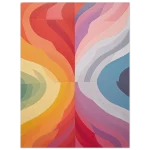 Abstract Swirls of Warm & Cool Tones - Premium Matte Paper Poster - Image 3