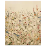 Wildflower Meadow Art Print - Premium Matte Paper Poster in Various Sizes