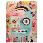 Abstract Psychedelic Face 40 x 50 - Premium Matte Paper Poster in Vibrant Pop Art Style - Image 4