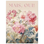 Mais, Oui! Parisian Floral Blush - Premium Matte Paper Poster in Multiple Sizes - Image 4