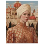 Exotic Eastern Princess Art Print – Premium Matte Paper Poster - Image 3