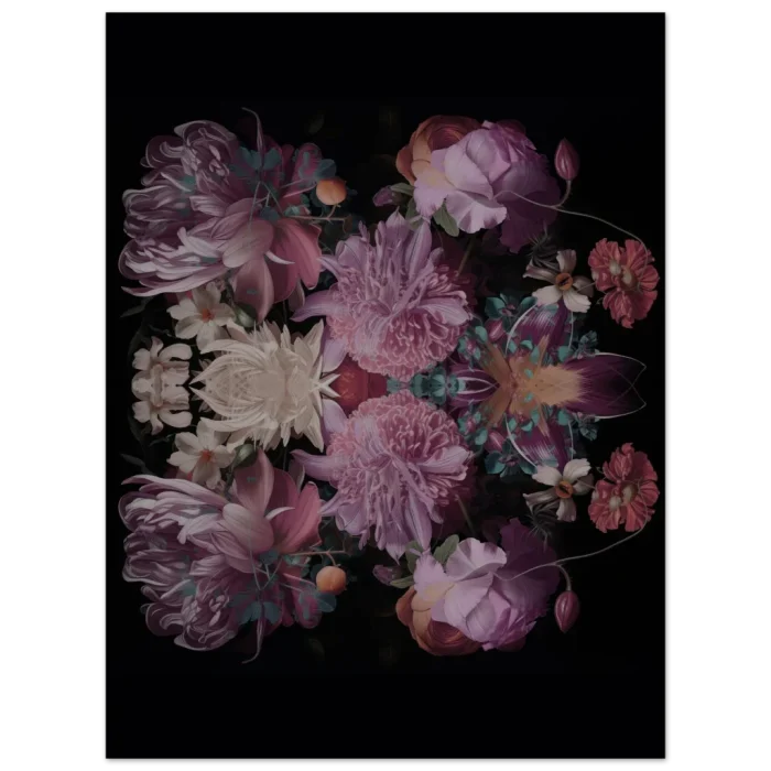 Dark Romance Floral Arrangement - 40 x 50 Premium Matte Paper Poster in various sizes - Image 3