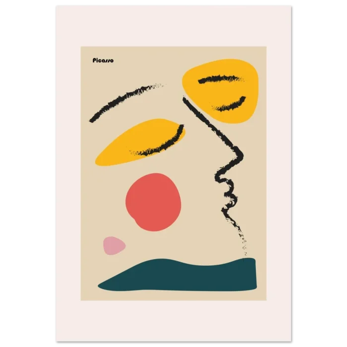 Abstract Picasso Art Poster – Premium Matte Finish in Your Choice of Sizes - Image 2