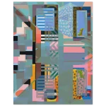 Abstract Geometric Dreamscape Poster - Premium Matte Paper for Modern Art Lovers - Image 5