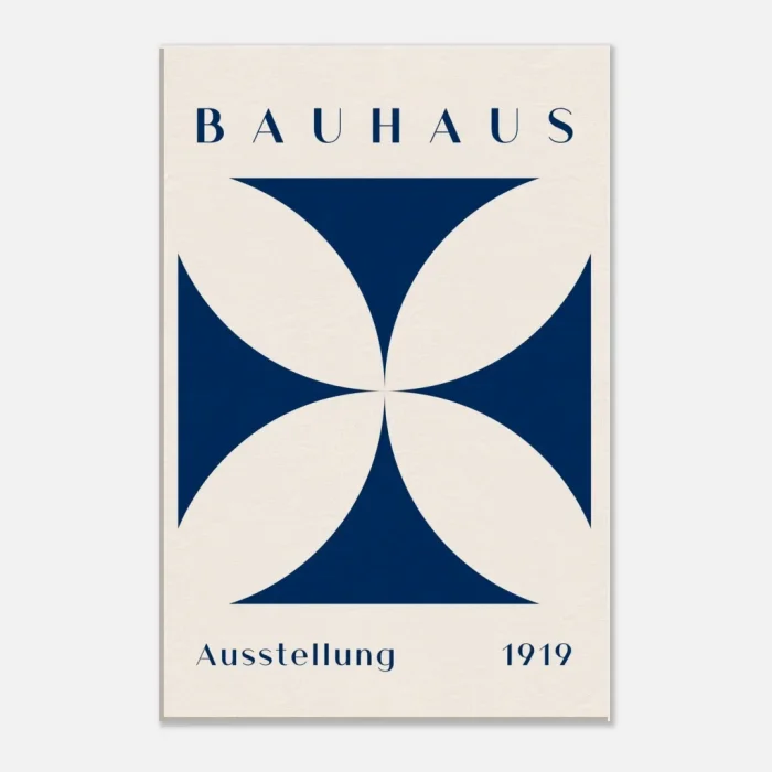 Bauhaus Exhibition 1919 Reimagined - Mid-Century Modern Minimalist Poster - Image 6