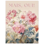 Mais, Oui! Parisian Floral Blush - Premium Matte Paper Poster in Multiple Sizes - Image 5