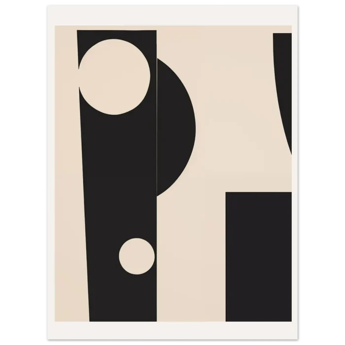 Minimalist Abstract Geometric Art Print - Premium Matte Paper Poster - Image 3
