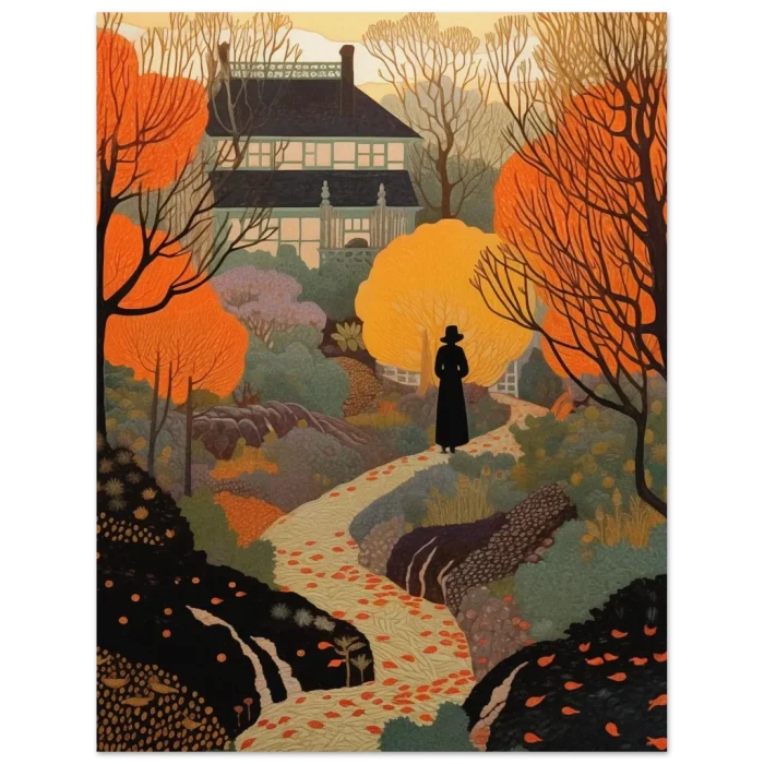 Enchanted Autumnal Estate Art Print - Premium Matte Paper Poster - Image 5