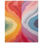Abstract Swirls of Warm & Cool Tones - Premium Matte Paper Poster
