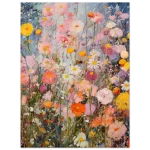 Abstract Floral Meadow: Vibrant Expressionist Wildflower Art Poster - Premium Matte Finish - Image 4