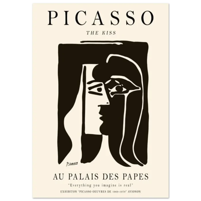 Picasso's The Kiss Art Print - Premium Matte Paper Poster in Various Sizes - Image 2