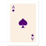 Regal Ace of Spades: Classic Semi-Glossy Paper Poster in Your Choice of Sizes