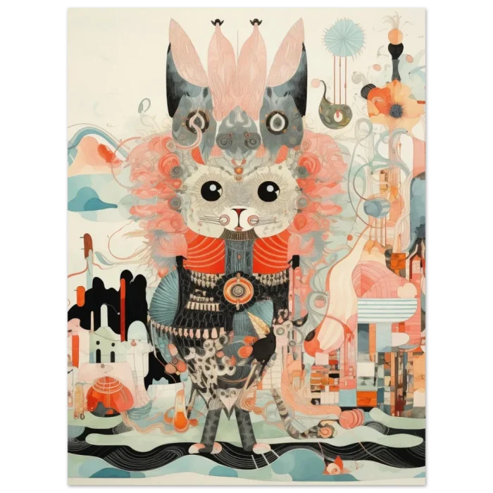 Abstract Spirit Creature 40 x 50 - Premium Matte Paper Poster - Image 3