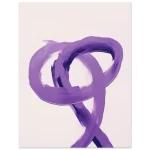 Abstract Purple Swirls - Premium Matte Paper Poster in Multiple Sizes - Image 5