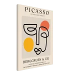 Minimalist Picasso Exhibition Poster - Abstract Faces Modern Art Canvas Print - Image 5