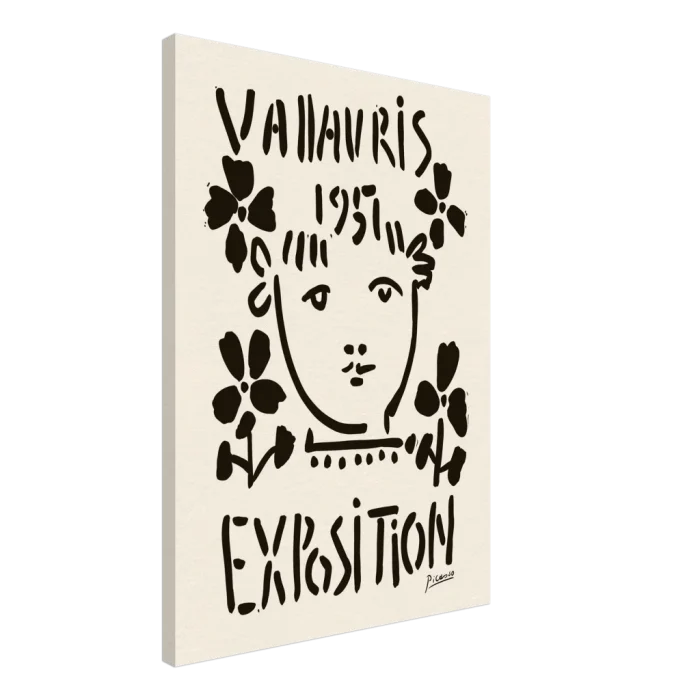 Picasso Vallauris 1957 Exhibition Poster – Vintage Art Canvas Print - Image 4