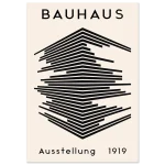 Bauhaus Exhibition 1919 Poster - Minimalist Geometric Art Print on Premium Matte Paper