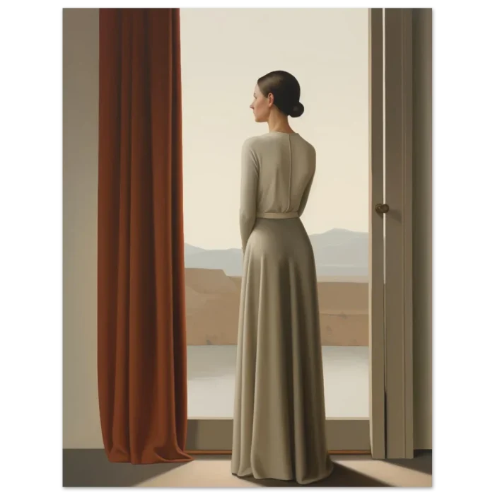 Desert Serenity: Elegant Figural Artwork - Premium Matte Paper Poster in various sizes - Image 5