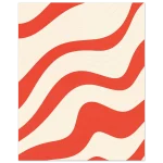 Retro Swirls 40x50 cm - Premium Matte Paper Poster