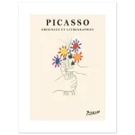 Picasso's Bouquet of Peace Premium Matte Paper Poster - Vibrant Abstract Floral Art Print - Image 3