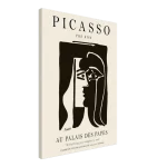 Picasso "The Kiss" Abstract Exhibition Poster – Timeless Black & White Cubist Art Canvas for Modern Spaces - Image 4