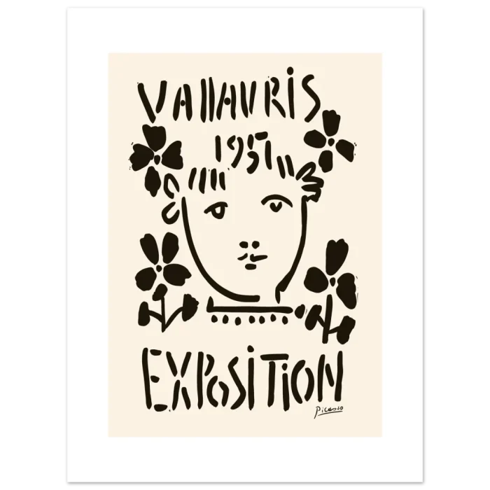 Minimalist Picasso Exhibition Poster – Vintage Art Print in Your Preferred Size - Image 3