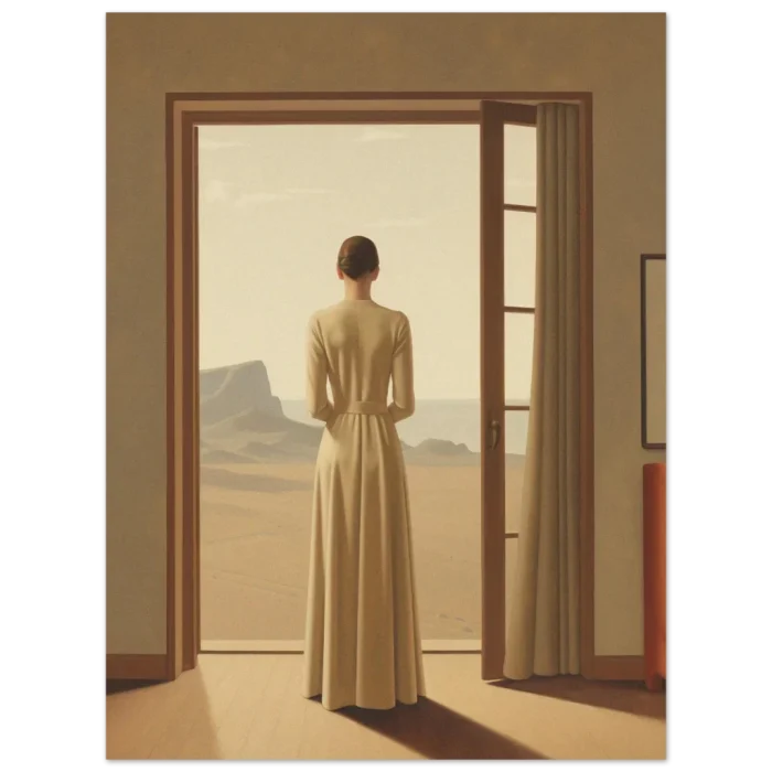 Desert Serenity: Minimalist Elegance Matte Paper Poster – Available in Multiple Sizes - Image 4