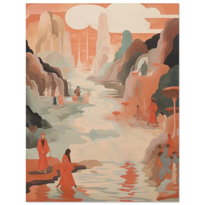 Abstract Horizon - Premium Matte Paper Poster with a Dreamy Desert Landscape Vibe - Image 5