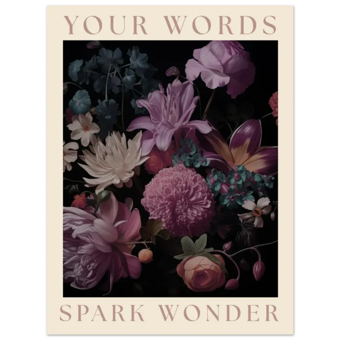 Dramatic Floral Bouquet - Premium Matte Paper Poster - Image 4