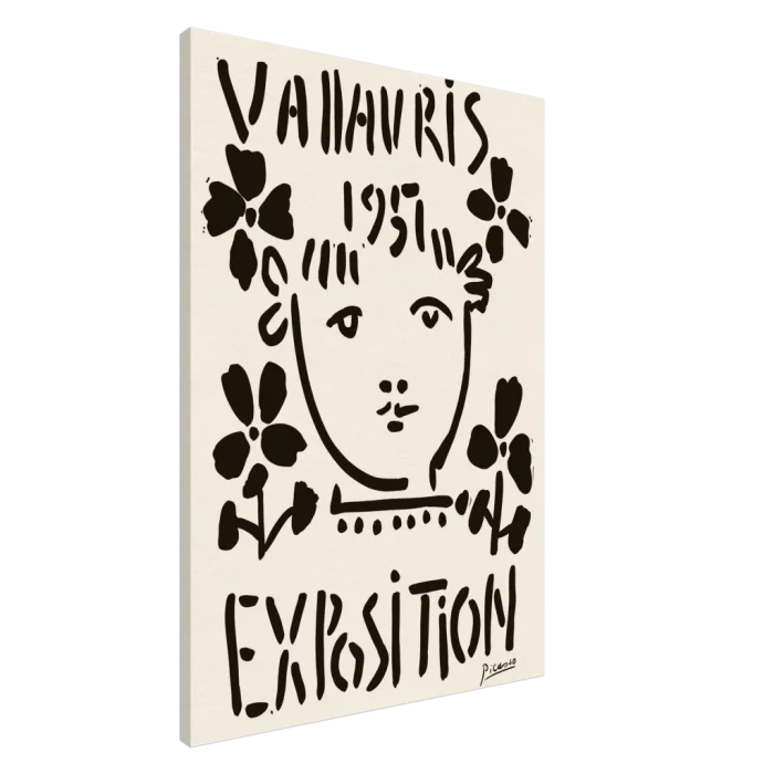 Picasso Vallauris 1957 Exhibition Poster – Vintage Art Canvas Print - Image 3