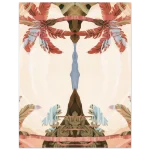 Abstract Oasis | Warm Hues Palm Tree Reflections - Premium Matte Paper Poster - Image 5